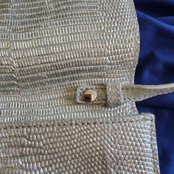 Michael Kors Silver Clutch Shoulder Purse - Picture 7 of 8